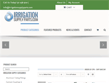 Tablet Screenshot of irrigationsupplyparts.com